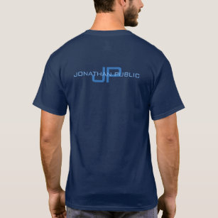 Mittlere blaue Farben für die Rückseite T-Shirt