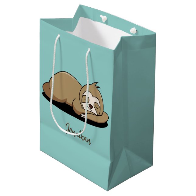 Mittlere Geschenktüte für Schlafsack (Vorderseite Schrägansicht)