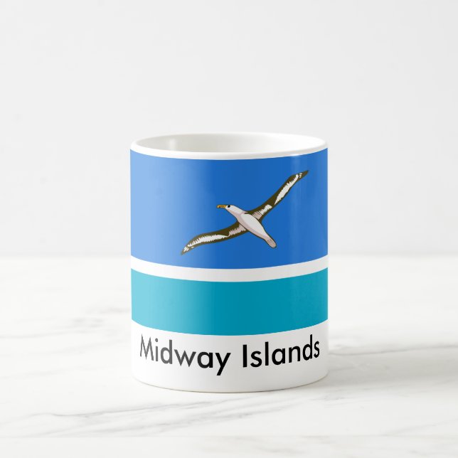 Mittlere Insel-Flaggen-Tasse Kaffeetasse (Mittel)