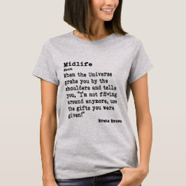 Mittlere Lebensdauer: hellfarbene Crew Neck T-Shirt