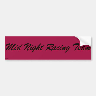 Mittlere Nachtlaufendes Team Autoaufkleber