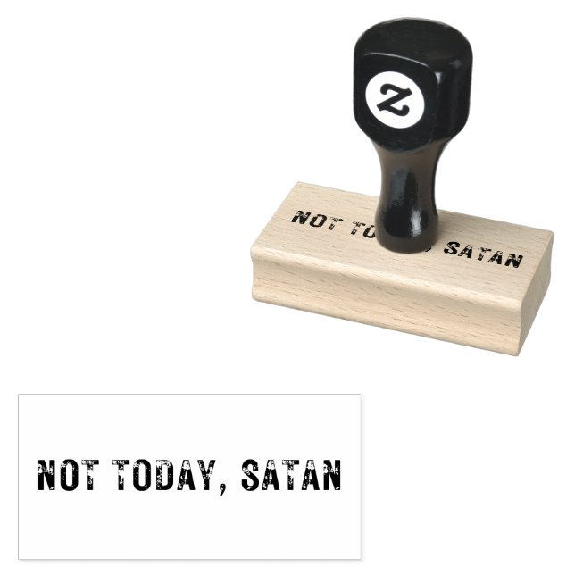 MITTLERE NOCH HEUTE, SATAN-Briefmarke Gummistempel (Stempel)