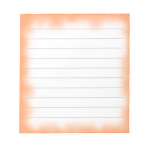 mittlere orange Kante Notizblock