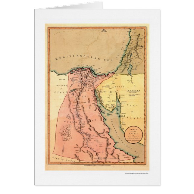 Mittlere Osten-Ägypten-Karte - 1800 (Vorne)