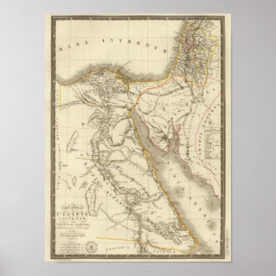 Mittlere Ostenatlaskarte Poster
