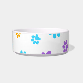 Mittlere Pfotenabdruck-Haustier-Schale Napf