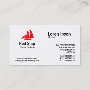 Mittlere Regel - Schiff 02 Visitenkarte