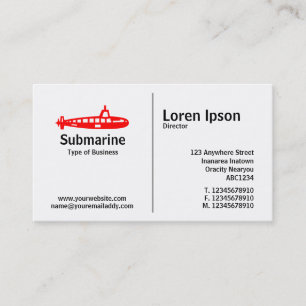 Mittlere Regel - U-Boot Visitenkarte