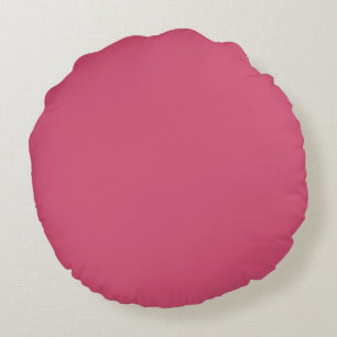 mittlere rosa Rose einfarbig einfaches Kissen