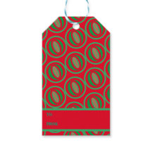 Mittlere rot/grüne Geschenktasche