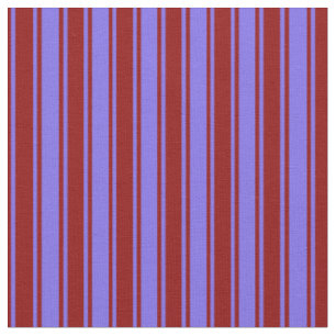 Mittlere Schiefer Blau und dunkle rote Streifen Stoff
