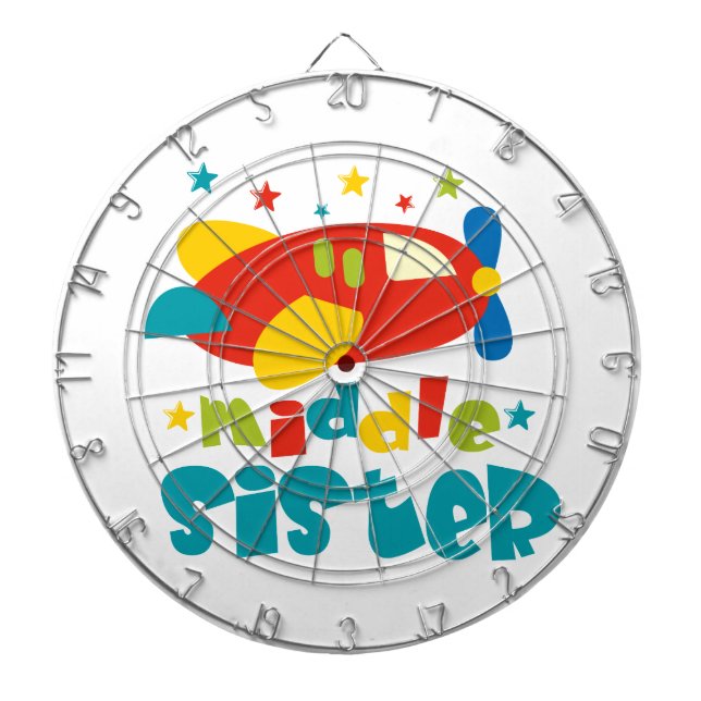 Mittlere Schwester Flugzeug Dartscheibe (vorne)
