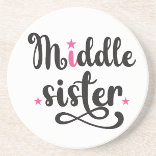 Mittlere Schwester, Niedliche Sterne Getränkeuntersetzer