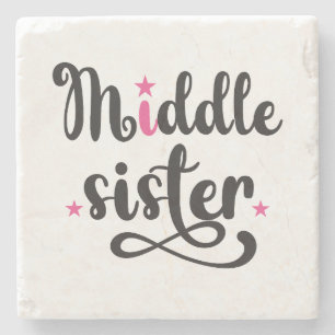 Mittlere Schwester, Niedliche Sterne Steinuntersetzer