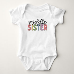 Mittlere Schwester Süße passende Geschwister Baby Strampler