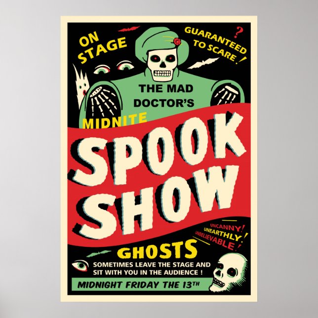 Mittlere Spook Show Poster (Vorne)