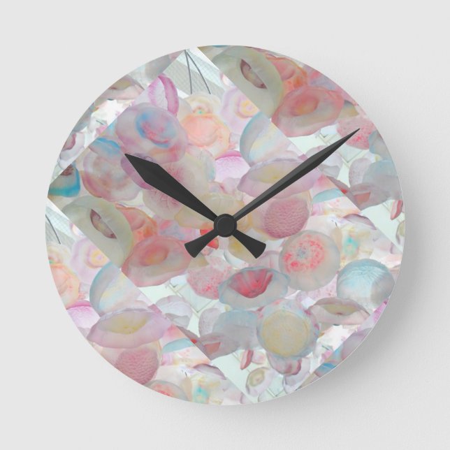 Mittlere Wandwolke Runde Wanduhr (Vorderseite)