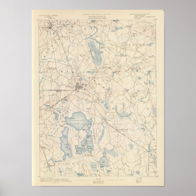 Mittlerer Bogen, Massachusetts Poster (Vorne)