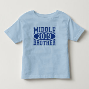 MITTLERER BRUDER 2009 (blau) Kleinkind T-shirt