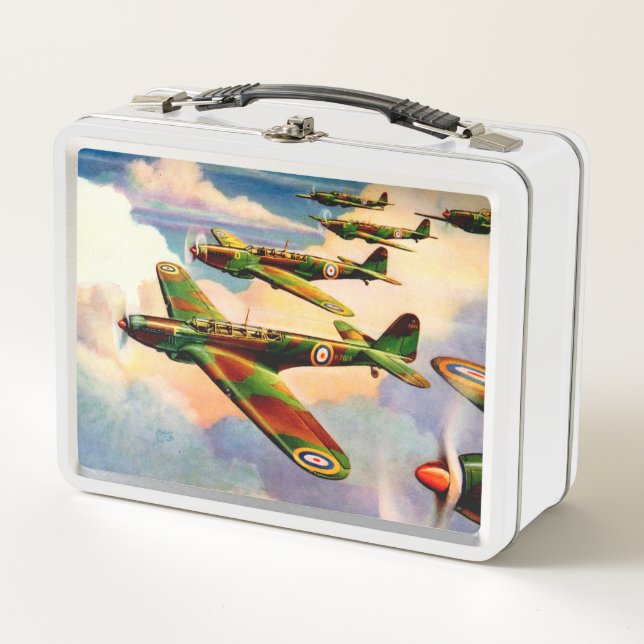 Mittlerer Juniorbomber 1939 Briten Fairey Metall Brotdose (Vorderseite)