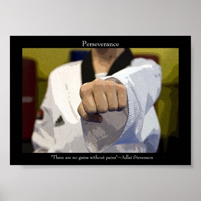 Mittlerer Punch der Kampfkunst Poster (Vorne)