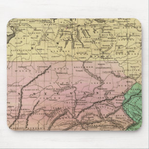 Mittlerer Staaten Olney Karte Mousepad