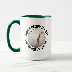 Mittlerer Text JAGD. GRÜN Kombi 15oz Benutzerdefin Tasse