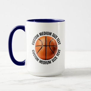 Mittlerer Text NAVYBLAU Kombination 15oz Individue Tasse