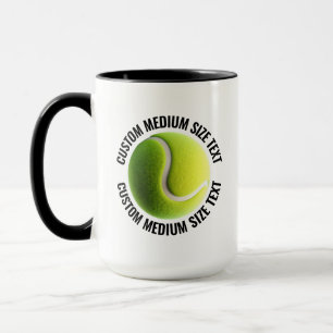Mittlerer Text SCHWARZ Combo 15oz Individueller Te Tasse