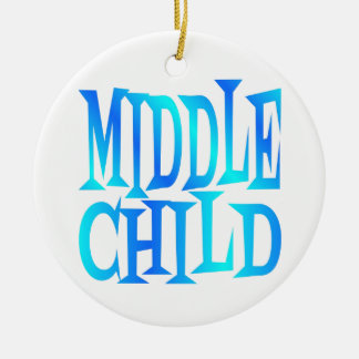Mittlerer untergeordneter Text in Blau Keramikornament