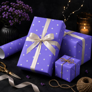 Mittleres Blatt blaue Polka Dots Wrapping Paper Geschenkpapier