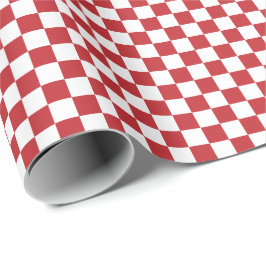 Mittleres dunkelrotes und weißes geschenkpapier