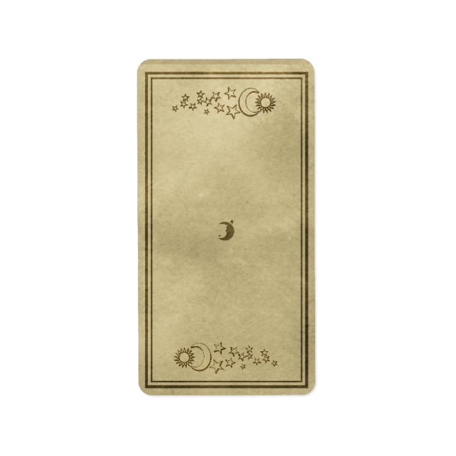 Mittleres Himmelsapothecary Label Adressaufkleber (Vorne)