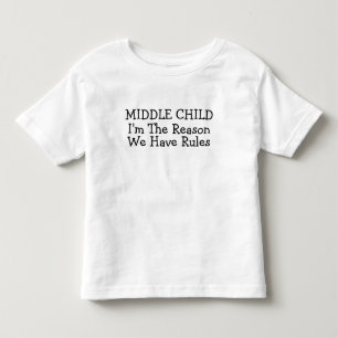 Mittleres Kind Ich bin der Grund, warum wir Kinder Kleinkind T-shirt