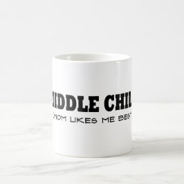 Mittleres Kind (Mama mag mich am besten) Kaffeetasse