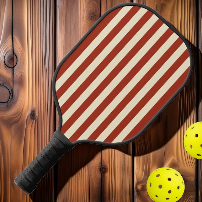 Mittleres Polo Striping Burnt Sienna Pickleball Schläger (Von Creator hochgeladen)
