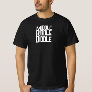 Mittleres Rätsel Diddle Herren Lustiges T-Shirt