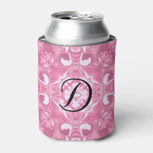 Mittleres Rosa-Kaleidoskop-Muster #2 Monogramm Dosenkühler