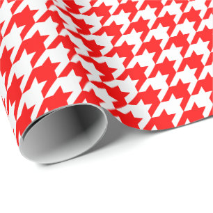 Mittleres rotes und weißes geschenkpapier