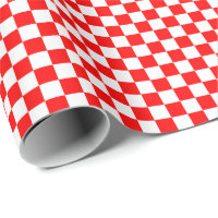 Mittleres rotes und weißes Karo-Verpackungs-Papier