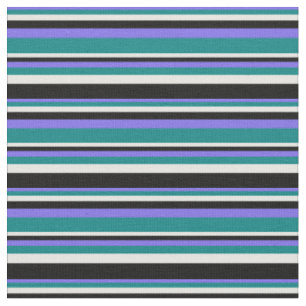 Mittleres Schiefer Blau, Aquamarin, Weiß und Schwa Stoff