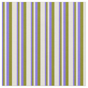 Mittleres Schiefer Blau, Grün und Beige Muster Stoff