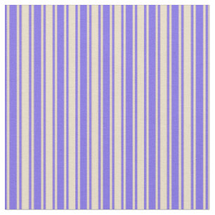 Mittleres Schiefer Blau- und Tan-Linien/Streifen-M Stoff