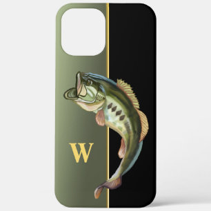 Mittleres Springender Barsch Angelmonogramm Case-Mate iPhone Hülle