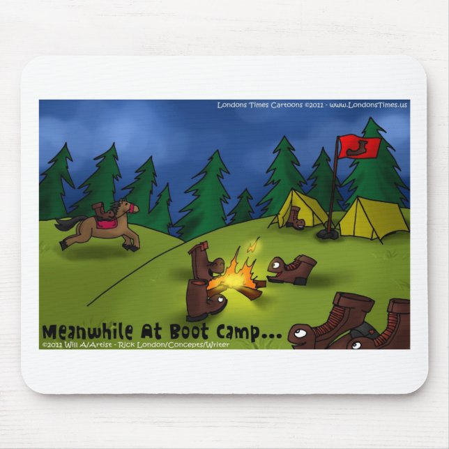 Mittlerweile @ Boot Camp Funny T-Shirts Karten Ges Mousepad (Vorne)