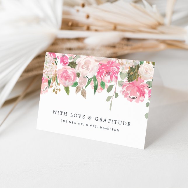 Mittsommer Floral Personalisiert Vielen Dank Dankeskarte (Von Creator hochgeladen)