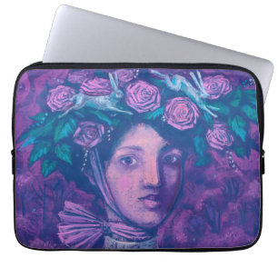 Mittsommer Hut, Sommer Fantasy Surreal Portrait Ar Laptopschutzhülle