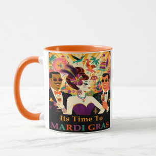 Mittsommer Mardi Gras Cocktailparty Tasse