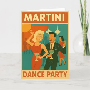 Mittsommer-Martini-Tanzparty Karte