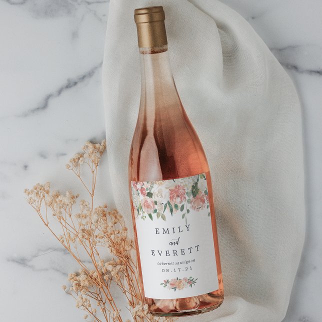 Mittsommer | Personalisierte Hochzeit Weinetikett (Von Creator hochgeladen)